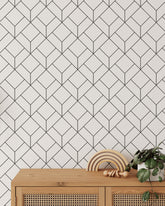 Black and White Art Deco Wallpaper